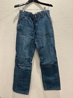 DDP Skateboard Punk Emo Denim Jeans Youth 16 Adjustable Waist Reinforced Knee